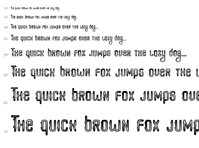 Poker style font waterfall